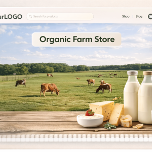 Organic Farm & Dairy Store Website Setup
