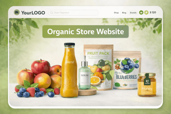 Organic Products Store Website Setup