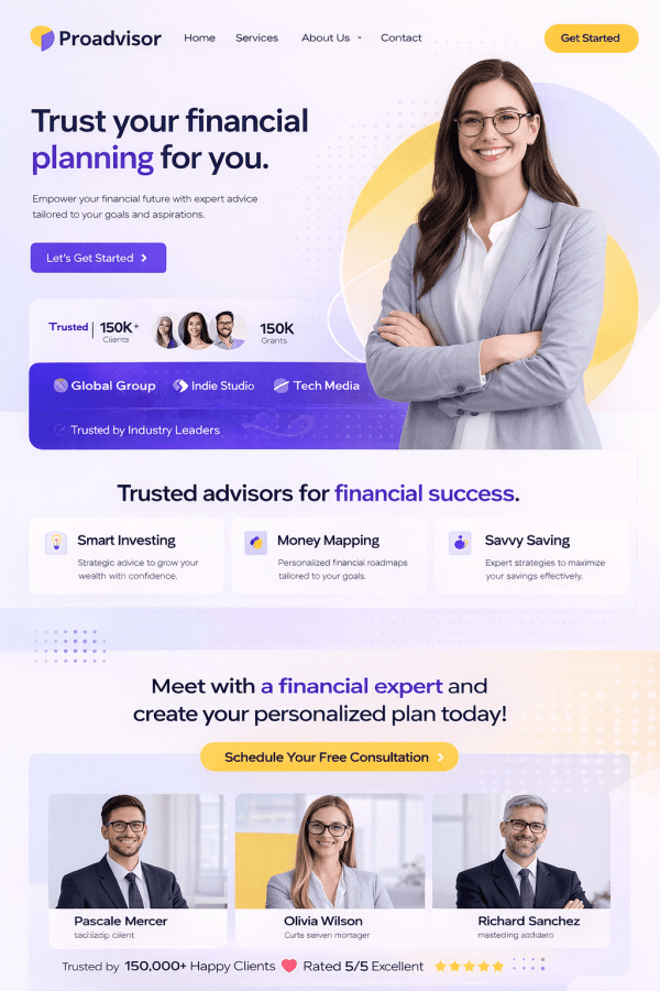 Financial Advisor Website Setup