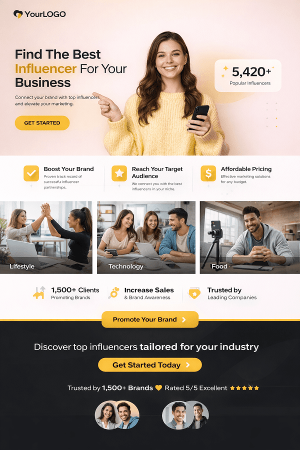 Influencer Marketing Agency Website Setup