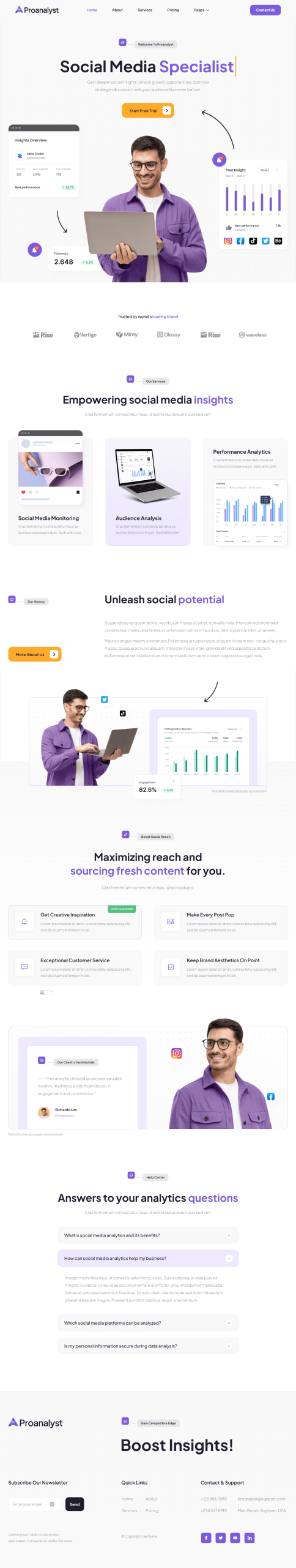 Social Media Analyst Website Setup - Image 2