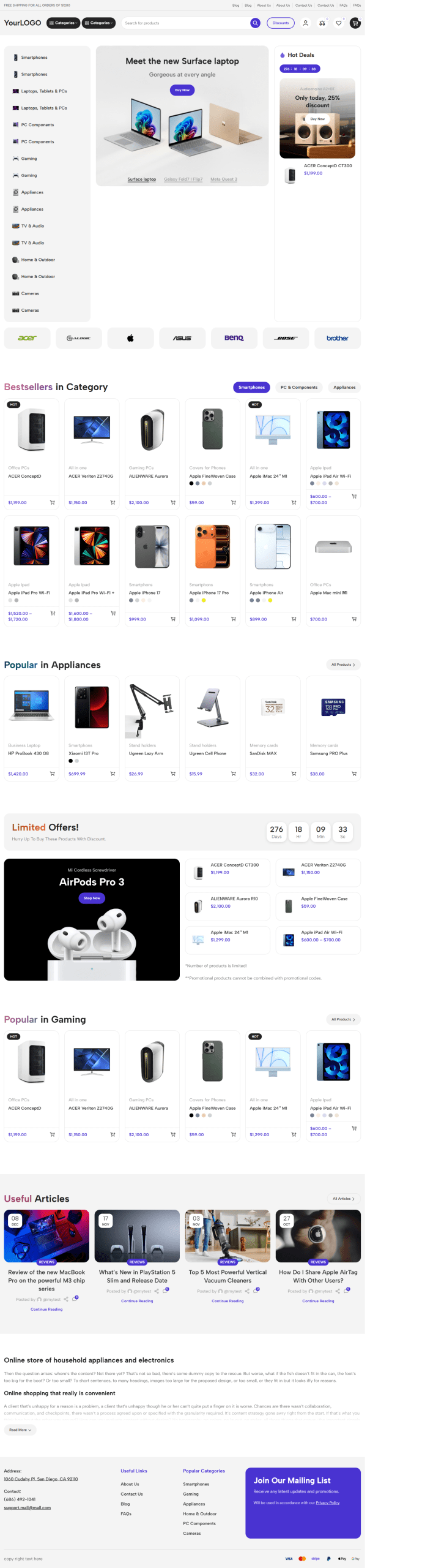 Electronics & Gadgets Store Website Setup - Image 2