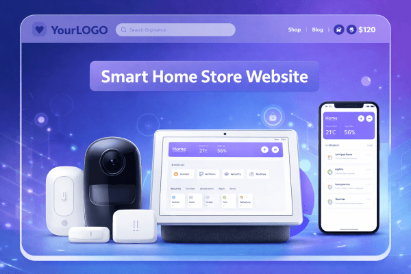 Smart Home & IoT Store Website Setup